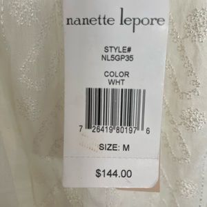 Embroidered white Nanette Lepore dress